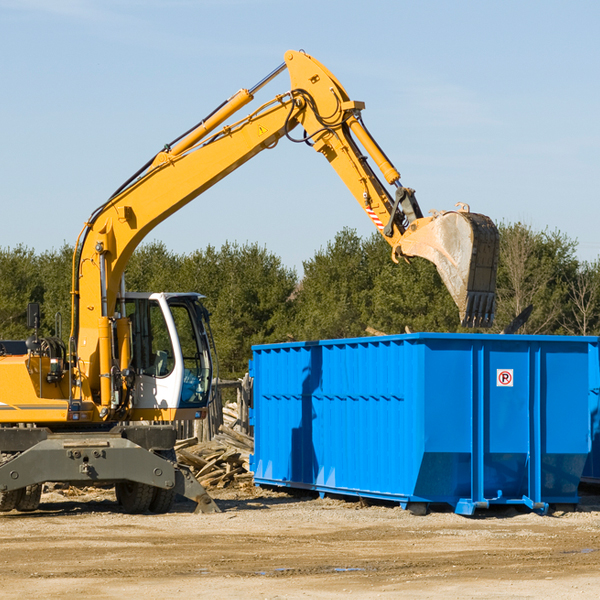 what happens if the residential dumpster is damaged or stolen during rental in Granite Shoals